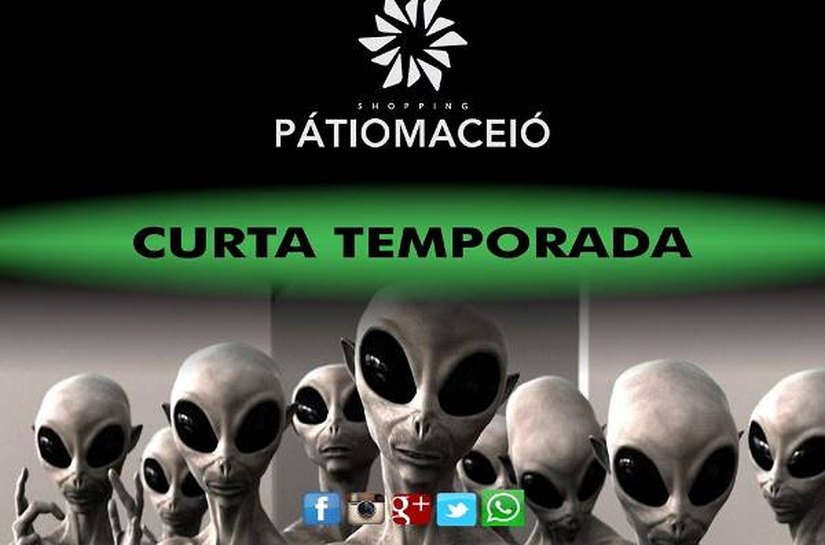 ‘Invasão Alien’ é atração no Shopping Pátio Maceió até o dia 3 de abril