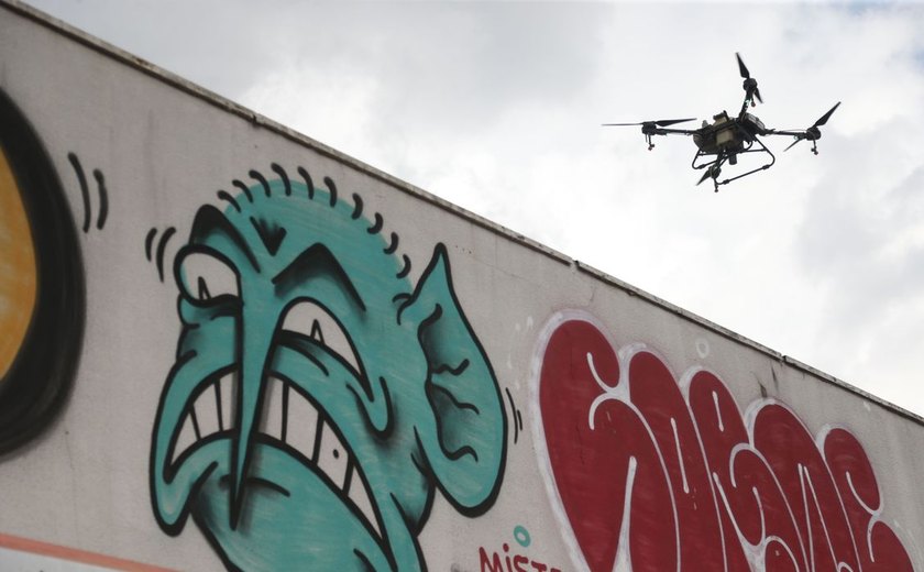 Defesa Civil de SP testa drone de grande porte no combate à dengue