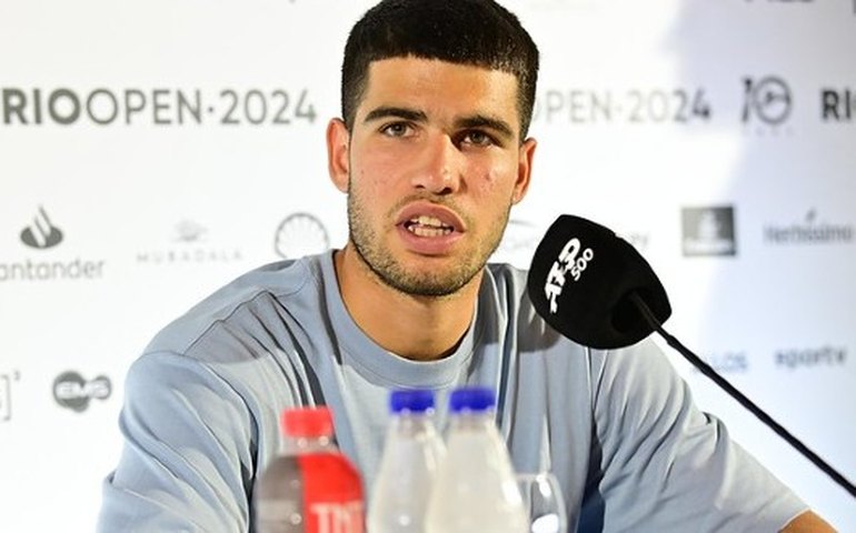 Campeão do Rio Open em 2022, Alcaraz espera por estreia dificil diante de Monteiro
