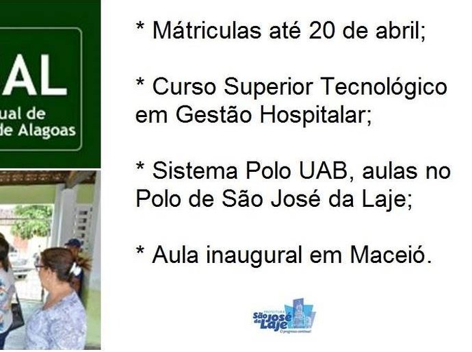 Uncisal ofereceu 100 vagas por meio de vestibular no polo de São José da Laje