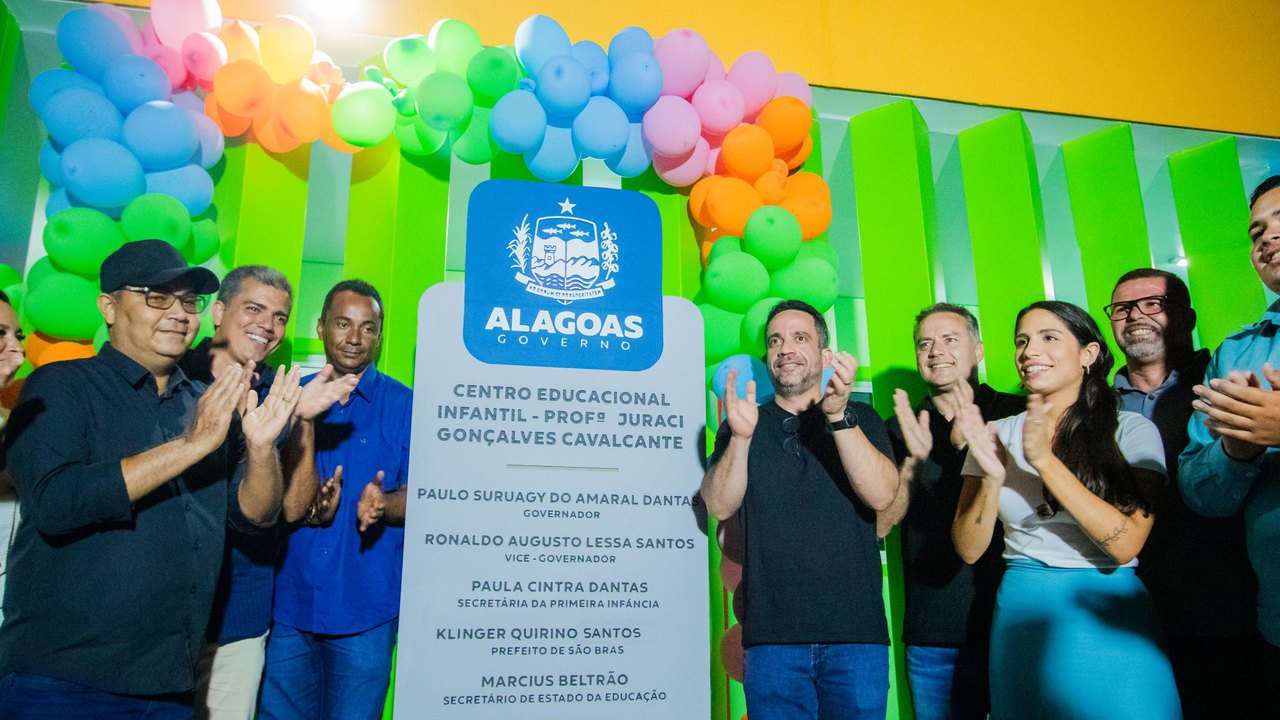  Governador inaugura creche Cria e entrega obras do Minha Cidade Linda em São Brás 