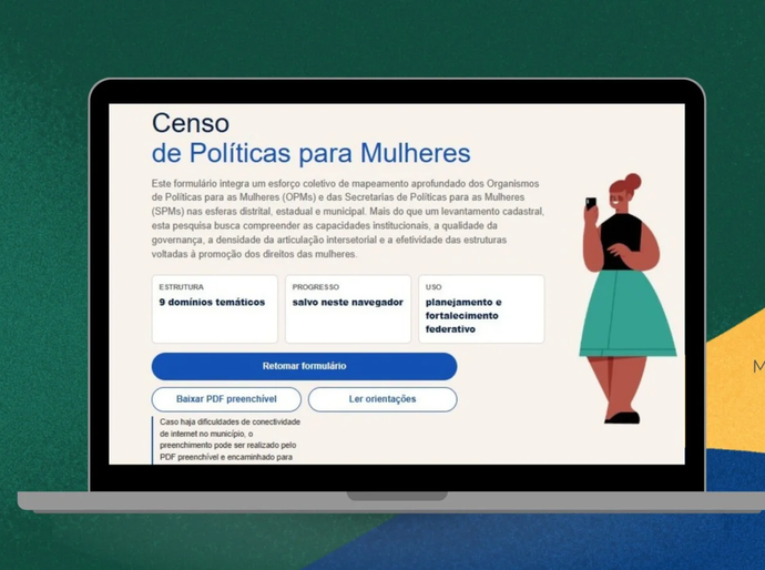 Prazo para responder ao Censo de Políticas para as Mulheres é prorrogado
