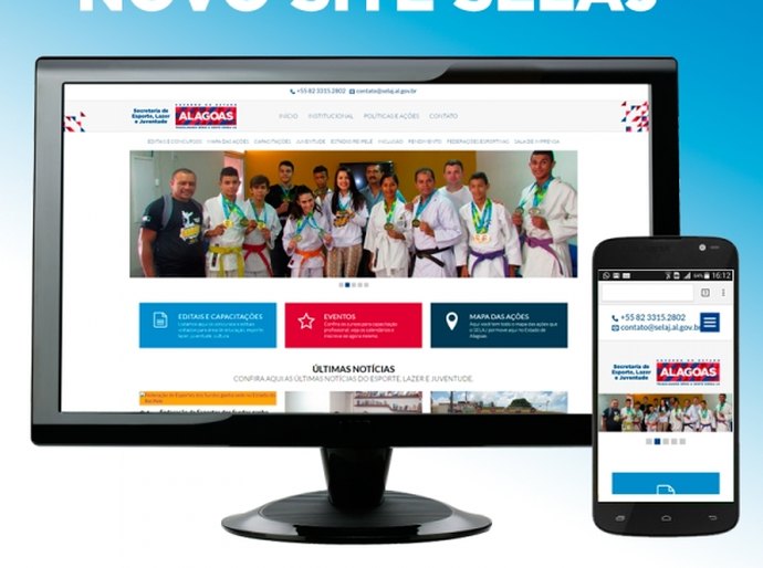 Secretaria do Esporte, Lazer e Juventude lança novo site