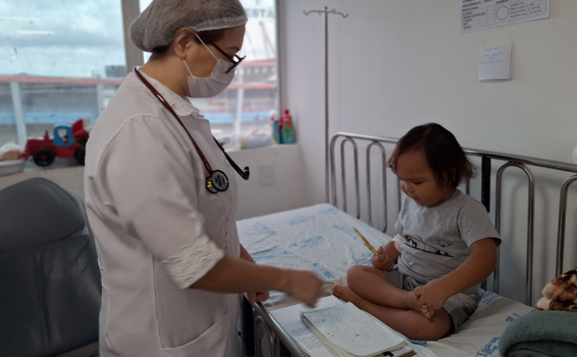 HGE salva a vida de criança de 3 anos com pneumonia que causou derrame pleural