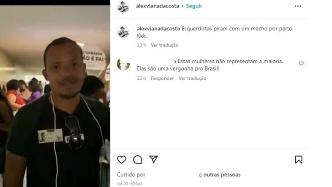 Suspeito de agredir mulher em ato contra Estatuto do Nascituro participa de atos golpistas