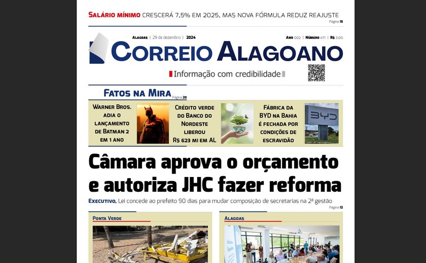 Câmara aprova o orçamento e autoriza JHC fazer reforma