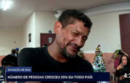 Número de pessoas em situação de rua cresceu 25% em todo país