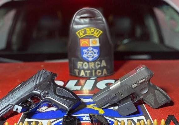 PM eleva em mais de 9% apreensão de armas de fogo no 1° semestre, em Alagoas