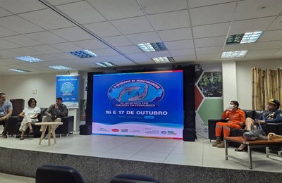 CBMAL apresenta uso de drones em seminário sobre incidentes com tubarões em Pernambuco
