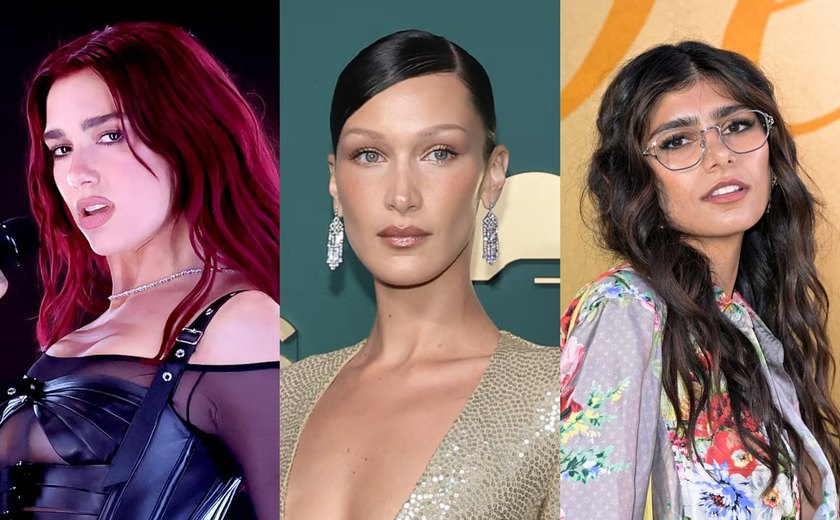 Rappers israelenses pedem a morte de Dua Lipa, Bella Hadid e Mia Khalifa em canção que foi para o topo das paradas
