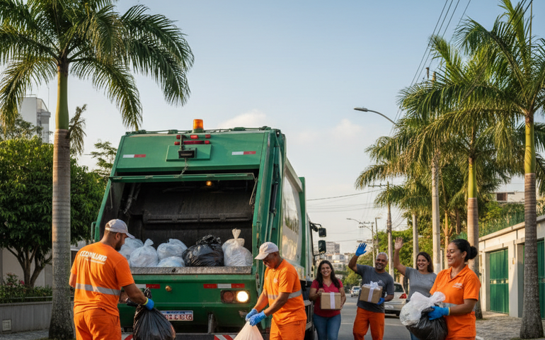 Coleta de lixo será antecipada em todos os bairros do Rio na véspera do Natal