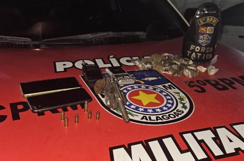 PM-AL combate o tráfico e apreende entorpecentes em Maceió, Feira Grande e Arapiraca