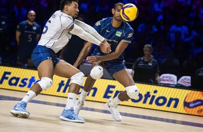 Seleção masculina perde e pode dar adeus à Liga das Nações de vôlei