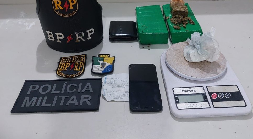 Homem é preso com dois tabletes de maconha na Zona Norte de Aracaju / Foto: Foto: Redes Sociais/ Reprodução
