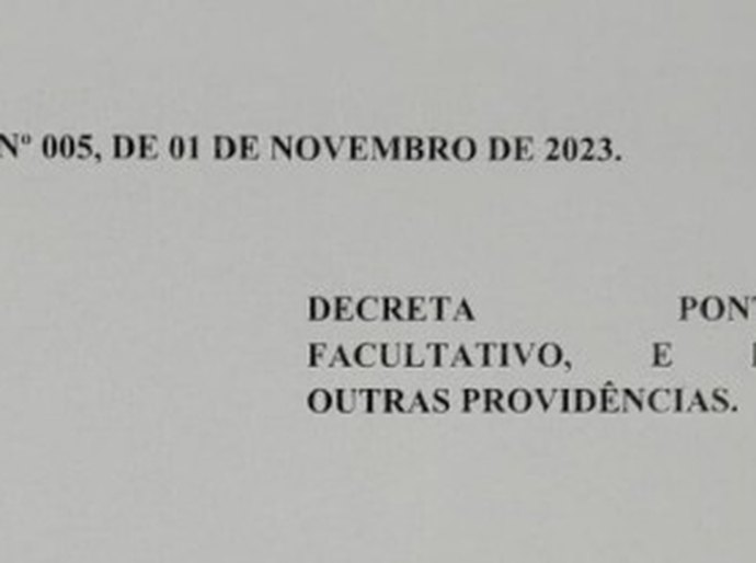 Câmara decreta ponto facultativo nesta sexta-feira (1) no Legislativo Municipal