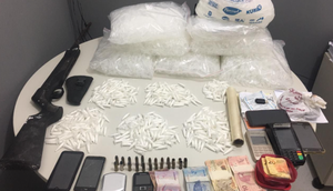 Mulher suspeita de liderar grupo envolvido com tráfico de drogas é presa em Lagarto / Foto: Foto: Polícia Civil/SE