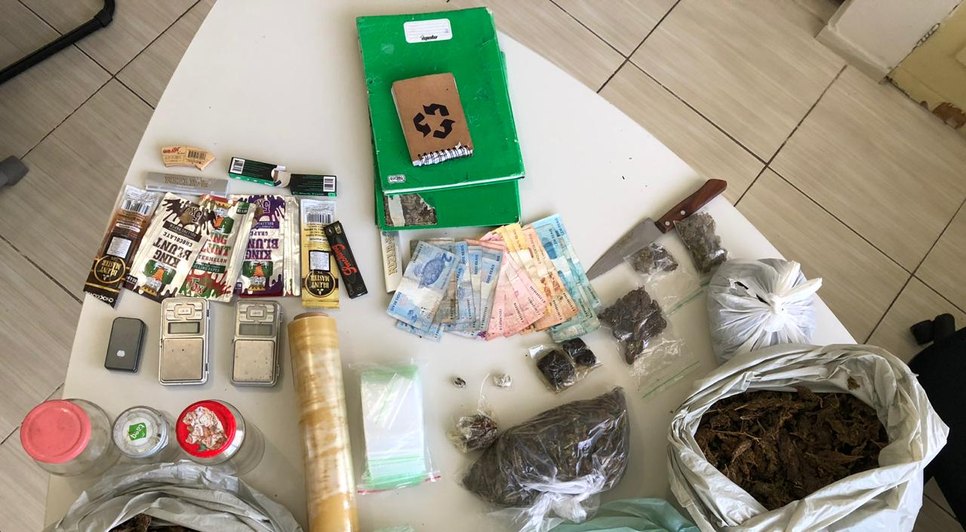 Apreensão de haxixe e maconha / Foto: SSP/SE