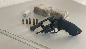 Suspeito de traficar arma e drogas morre após abordagem policial em Boquim / Foto: Foto: Polícia Civil/SE