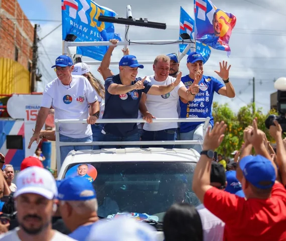 Caravana de Renan Filho arrasta multidão em Maceió, Rio Largo e Marechal Deodoro