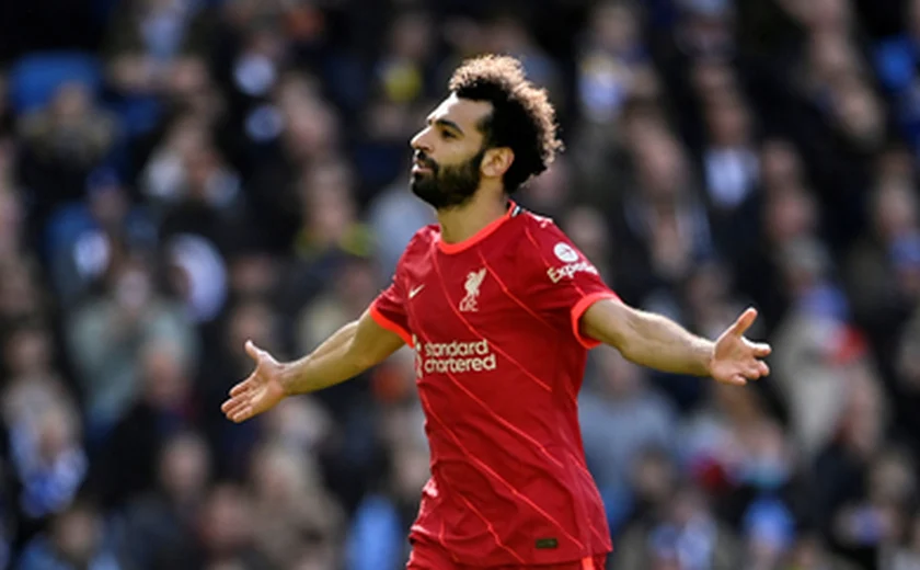 Campeonato inglês: Salah faz dois e Liverpool derrota Everton