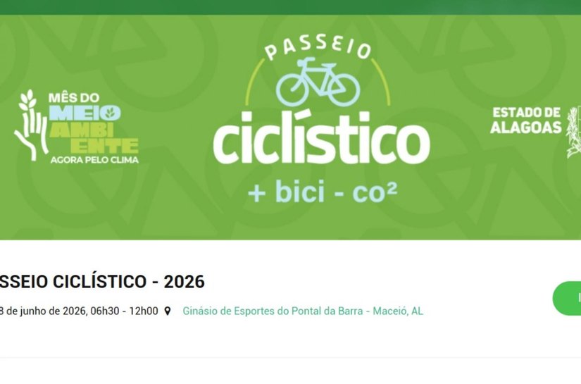 Segundo lote de inscrições do Passeio Ciclístico do IMA/AL é liberado