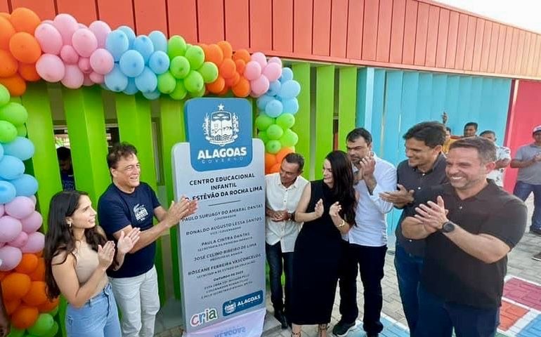 Deputado Galba Novaes participa da inauguração da Creche Cria em Anadia