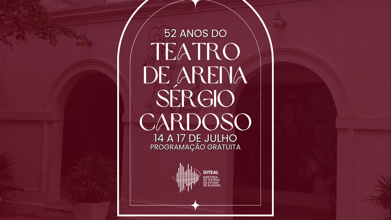  Teatro de Arena Sérgio Cardoso celebra 52 anos com programação especial e gratuita 