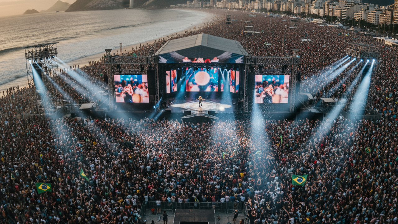 Show de Shakira em Copacabana é confirmado após vazamento em plataforma de streaming