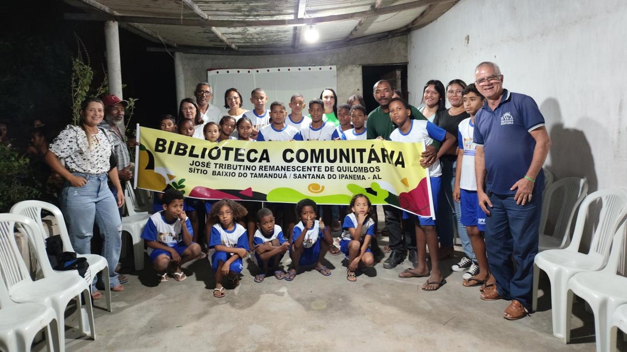 Comunidade quilombola em Santana do Ipanema ganha Biblioteca Comunitária