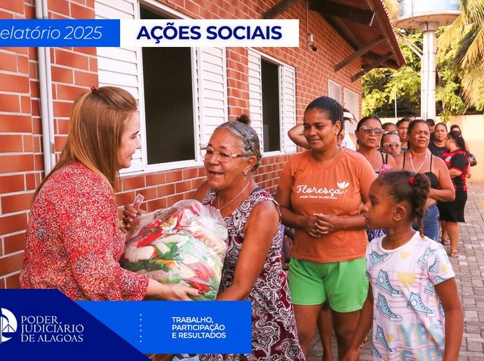 TJAL promove ações sociais voltadas para pessoas em vulnerabilidade social