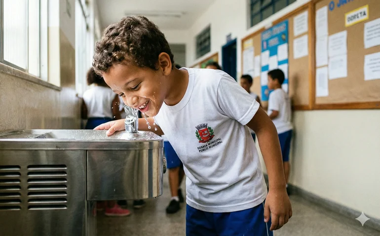 Agora é lei: poder público deve garantir água potável nas escolas