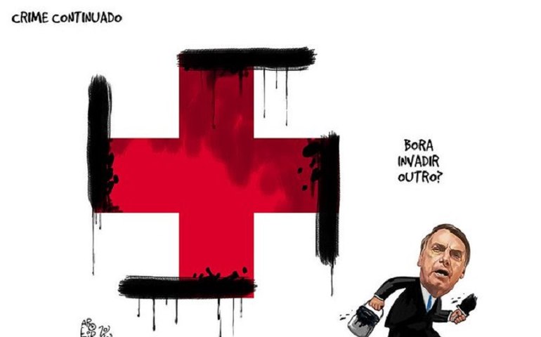 Governo quer punição criminal de jornalistas que publicaram charge de Bolsonaro