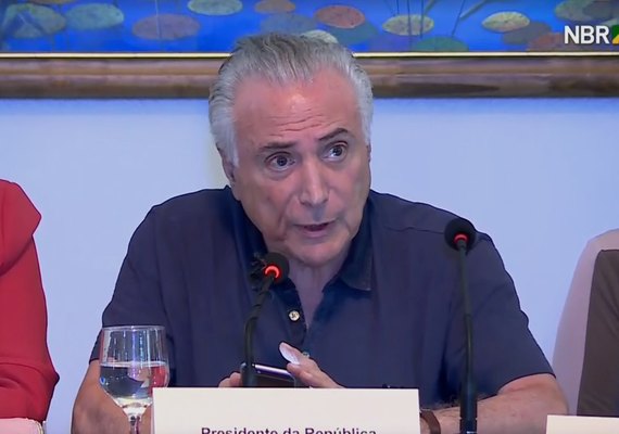 Temer: Não temo ser preso como Lula, lamento estarmos falando disso