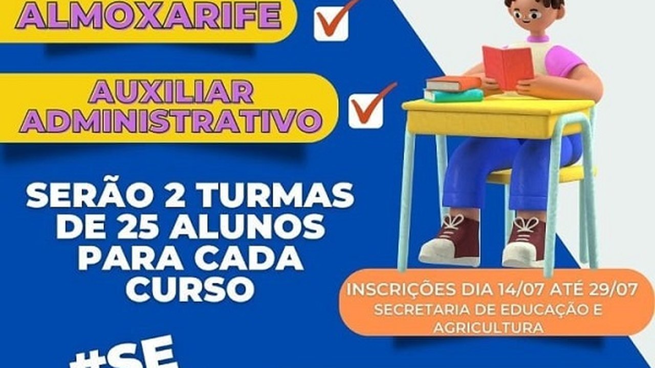 Parceria entre prefeitura de Novo Lino, Senai e Senar oferta diversos cursos gratuitos