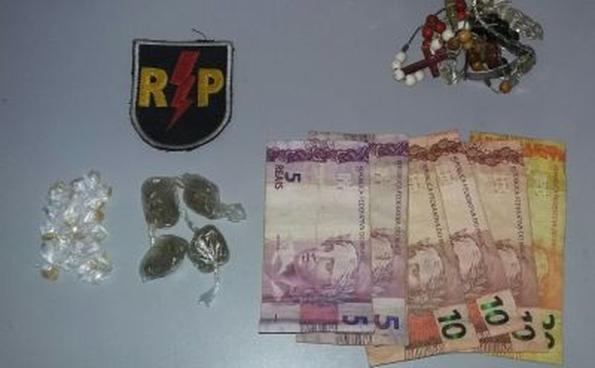 10º BPM prende suspeita de tráfico de drogas em Palmeira dos Índios