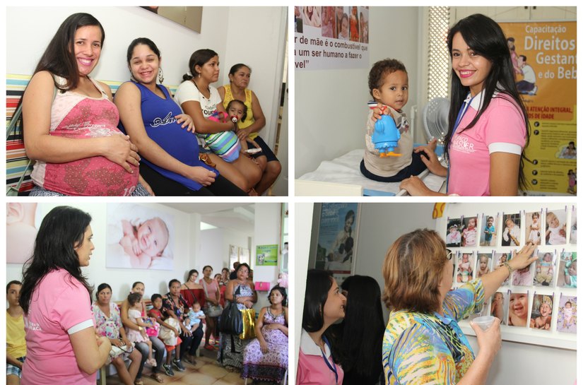 Célia acompanha atividades da Semana 100% Mamãe Bebê pela cidade