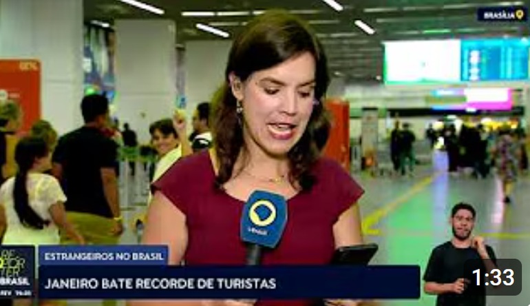 Janeiro bate recorde de turistas no Brasil