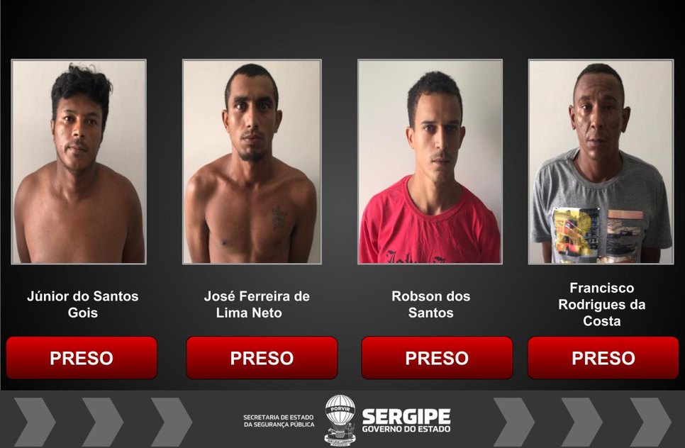 Polícia Civil e Força Nacional prendem acusados de homicídio em Itabaiana