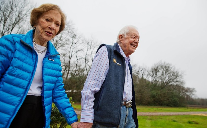 EUA: Jimmy e Rosalynn Carter comemoram o 77º aniversário de casamento