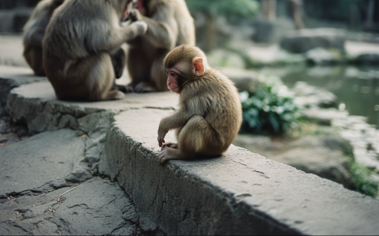 Filhote de macaco rejeitado por animais mais velhos emociona redes sociais; entenda o caso