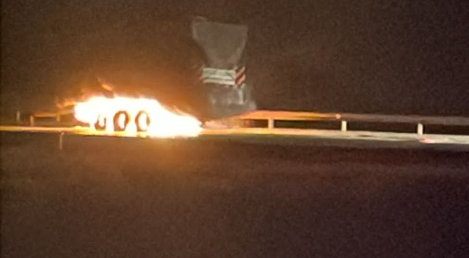fogo carreta / Foto: Reprodução
