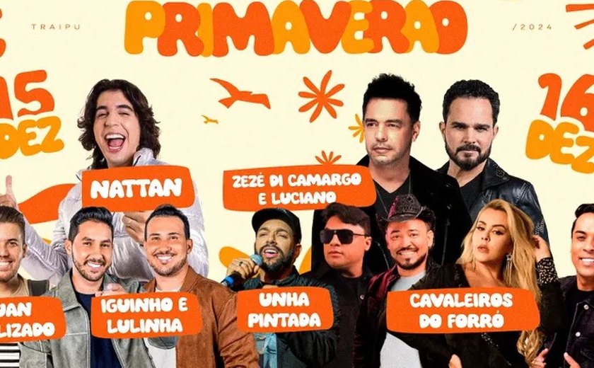 3ª edição do Festival Primaverão começa neste domingo em Traipu