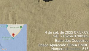Fragmentos e pelotas de óleo são encontrados no Litoral Norte de Sergipe