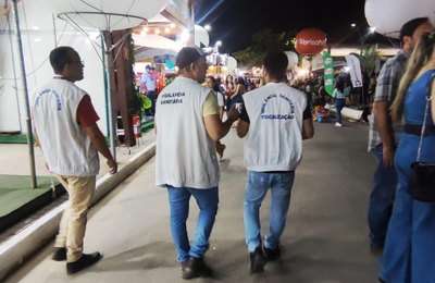 Vigilância Sanitária fiscalizou a venda de alimentos durante a Expoagro 2023