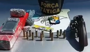 Suspeito de roubos e homicídios é preso após ser baleado em confronto na Grande Aracaju / Foto: Foto: Polícia Militar/SE