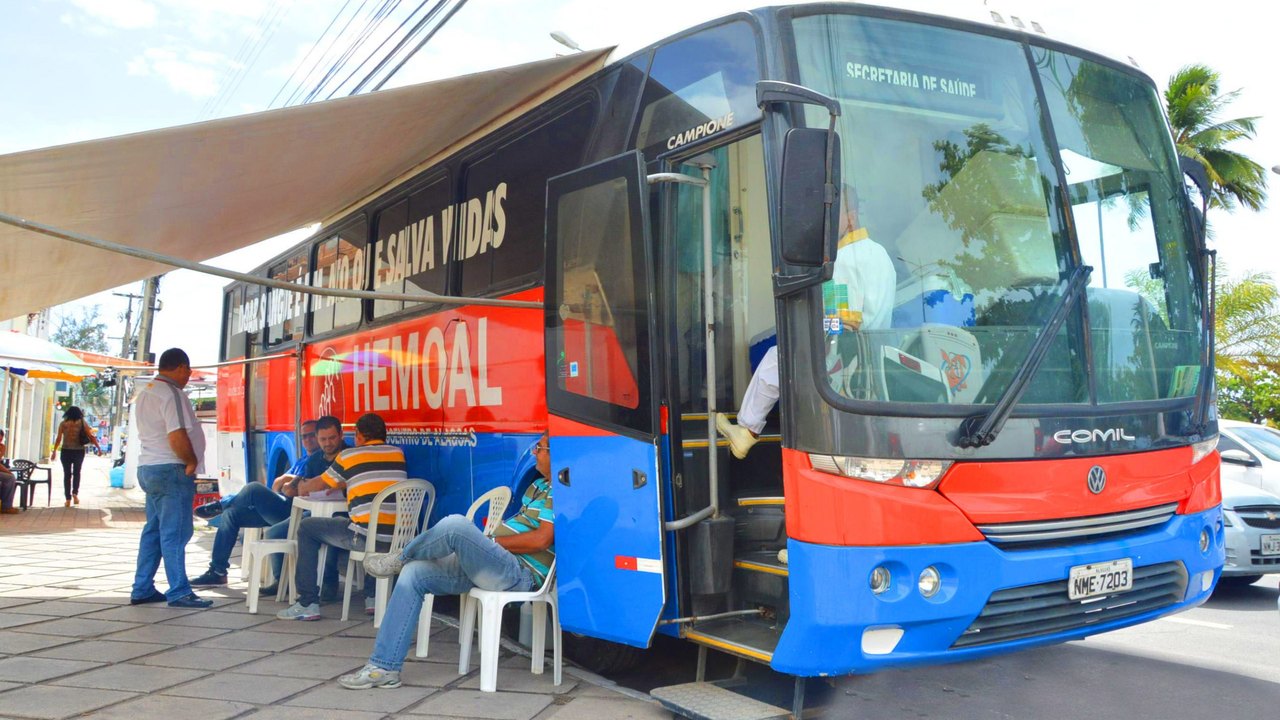 Arapiraca e União dos Palmares recebem equipes itinerantes do Hemoal para coleta de sangue nesta terça-feira (15)