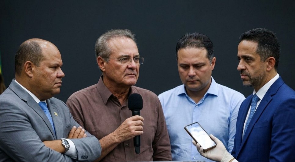 Fotomontagem dos Calheiros, Gustavo e Dantas