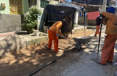 Brota na Grota executa mais de 3 mil metros de pavimentação no Conjunto Virgem dos Pobres