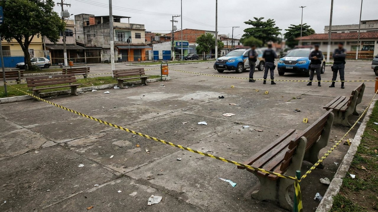 Oito pessoas são baleadas em praça em Duque de Caxias, incluindo uma criança