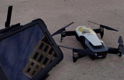 Peritos do Instituto de Criminalística de Alagoas fazem experimentos com aeronave não tripulada